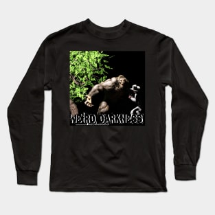 Bigfoot Attack (Square Design) Long Sleeve T-Shirt